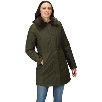 Abbildung von Regatta Damen Renata Jackets Waterproof Insulated, Dark Khaki, S EU