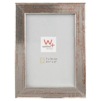 Abbildung von walther design Bilderrahmen silber 7 x 10 cm Peppers Holzrahmen BP710S