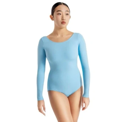 Abbildung von Capezio Damen Langarm Trikot Gymnastikanzug, Hell, blau, XL