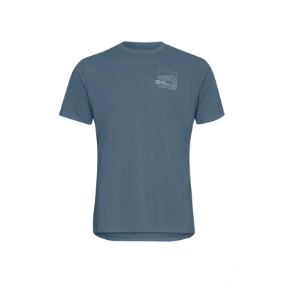 Abbildung von Jack Wolfskin Vonnan Graphic Tshirt print, Herren, Größe: XXL, Peak trail midnight sky