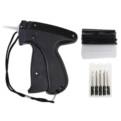Abbildung von Hitopin Etikettierpistole Etiketten Pistole für Textil Set, Heftpistole Etikettiermaschine mit 5 Ersatznadeln+1000 Heftfäden,Etikettier Pistole, zum Kleidung Preisschilder Preis Marke Tags