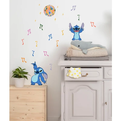 Abbildung von Komar Wandtattoo »Stitch Music Größe 50 x 70 cm«, (23 St.), selbstklebend, Wandsticker, Kinderzimmer