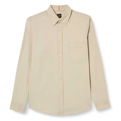 Abbildung von BOSS Rickert Hemd, Herren, Größe: 3XL, Light beige
