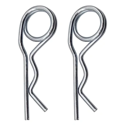 Abbildung von SKIR&#039;CO (2 Stück) Federsplinte aus verzinktem Stahl 6 mm, Doppelring R Clips, förmiger Federsplint