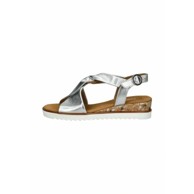 Abbildung von Gabor Keilsandalette silber, Damen, Größe: 40, Silber Schuhe