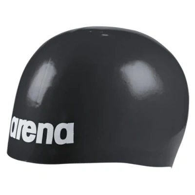 Abbildung von arena Unisex Adult Moulded PRO II Badekappe vorgeformt, Black, One Size