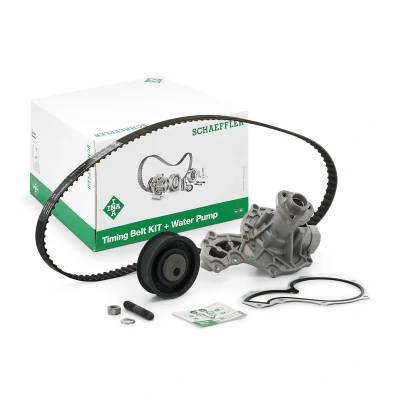 Abbildung von INA 530 0162 30 Wasserpumpe + Zahnriemensatz mit VOLKSWAGEN: GOLF 1 Cabriolet, Santana Saloon, Jetta 2, AUDI: Coupe B3, 80 B4 Saloon