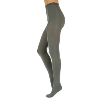 Abbildung von CALZITALY Warme Winter Strumpfhosen aus Wolle Kaschmir, 150 DEN S, M, L, XL, 2XL, 3XL, 4XL Made in Italy (S, Soft Forest)