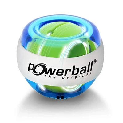 Abbildung von Powerball Lightning Blue, gyroskopischer Handtrainer mit blauem Lichteffekt, transparent blau, das Original von Kernpower