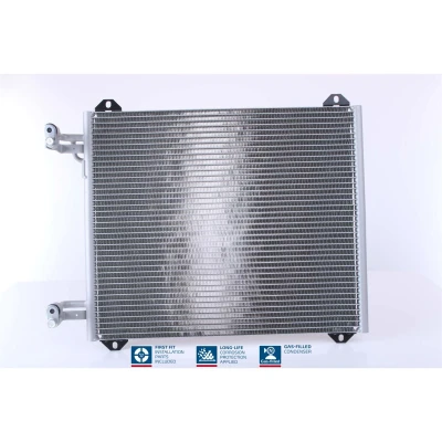 Abbildung von NISSENS 94584 Klimakondensator ohne Trockner Aluminium 505 R 134a AUDI: A2