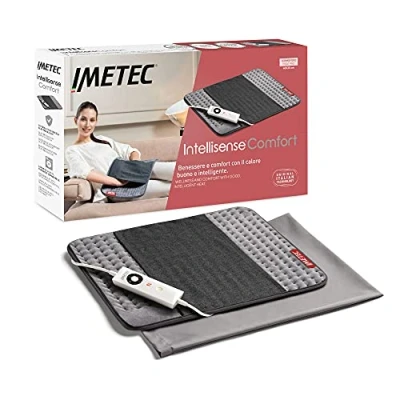 Abbildung von Imetec Intellisense Comfort, Mehrzweck Heizkissen, ideal für Rücken und Bauch, Tasche die Hände, schnelles Erhitzen, hypoallergener Stoff, 5 Temperaturen, Elektro Block Sicherheitssystem, waschbar