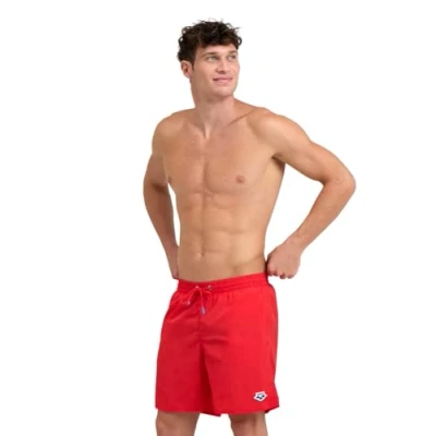 Abbildung von Arena Herren Men&#039;s Icons Solid Boxer Swim Trunks, Rot, L EU