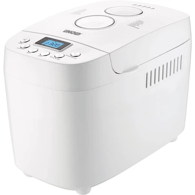 Abbildung von UNOLD 68520 BACKMEISTER Big White für bis zu 1.500g Brot, mit 15 Programmen glutenfreies Timerfunktion, Waremhaltefunktion, LCD Display, weiß
