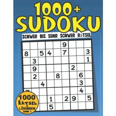 Abbildung von Sudoku Schwer Bis Sehr Schwer: Heft Mit 1000+ Rätseln Für Erwachsene Und Senioren 5 Schwierigkeitsstufen Lösungen Band 1