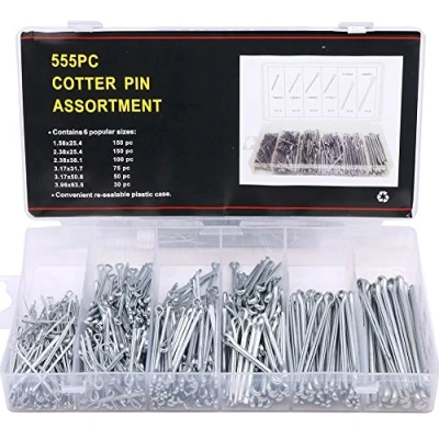 Abbildung von Glarks 555 teiliges Schwerlast Splinten Sortiment Set.