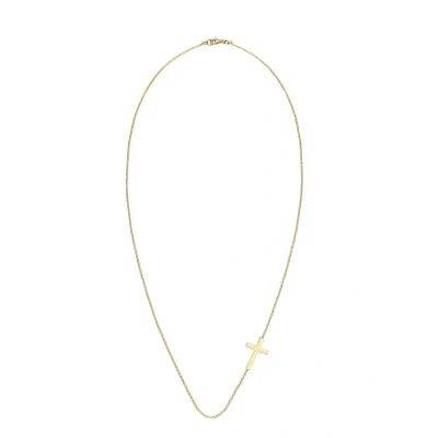 Abbildung von Elli Cross Basic Halskette, Damen, Größe: 45, Goldfarben