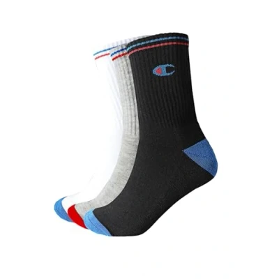 Abbildung von Champion 3PACK CREW Sportsocken Schwarz weiß grau, Größe: 35 38, grau