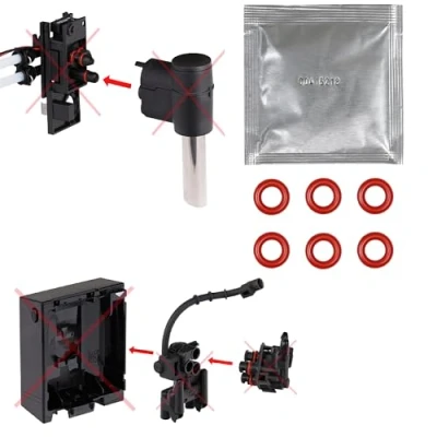 Abbildung von Wartungssatz Dichtung O Ringe kompatibel mit Siemens EQ9 EQ7 &amp; Bosch VeroBar Gaggenau CM Kaffeemaschinen für Kaffee Auslauf Milchaufschäumer inkl. 3 gr. Beutel Silikonfett Snapworld