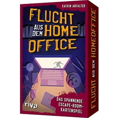 Abbildung von Flucht aus dem Homeoffice: Das spannende Escape Room Kartenspiel. perfekte Geschenk für alle Rätsel Fans. Im handlichen Kartenformat ideal unterwegs. Ab 12 Jahren