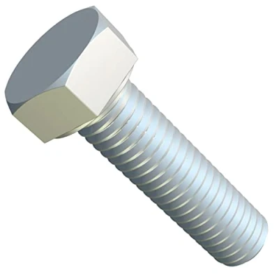 Abbildung von M12x30 Sechskantschrauben, Metrische Kopfschrauben geeignet für Metallbauarbeiten, Automobilmaschinen, DIY verzinkter Stahl Klasse 8.8 DIN933 12mm x 30mm (10 Stück)