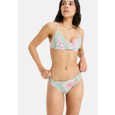 Abbildung von Roxy Hibiscus Island MIT Mittlerer Bedeckung Bikinihose, Damen, Größe: XL, Green