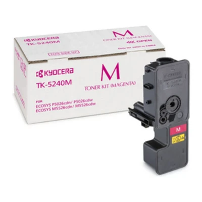 Abbildung von Kyocera TK 5240M Toner Drucker Magenta. Original Tonerkartusche 1T02R7BNL0. kompatibel für ECOSYS M5526cdn, M5526cdw, P5026cdn, P5026cdw