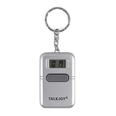 Abbildung von TalkJoy Sprechende Uhr Schlüsselanhänger Uhrzeit Wecker Sprachausgabe Blindenuhr Taschenuhr Digitale Seniorenuhr LCD Sehbehinderte