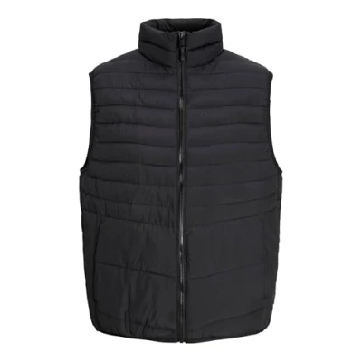 Abbildung von JACK&amp;JONES PLUS Herren JJESTATE Packable Puffer BW Collar PLS Steppweste, Black, 5XL