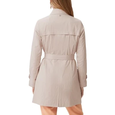 Abbildung von comma Taillierter MIT BINDEGÜRTEL Trenchcoat, Damen, Größe: 40, Helles beige