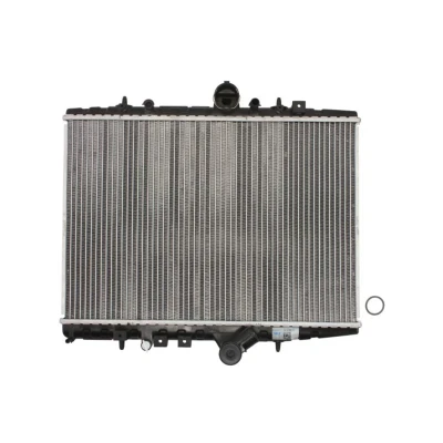 Abbildung von NRF 55346 Kühler, Motorkühlung Aluminium 554 380 34 mit Anbauteilen Kühlrippen gelötet PEUGEOT: 607 Saloon, CITROËN: C5 I Estate