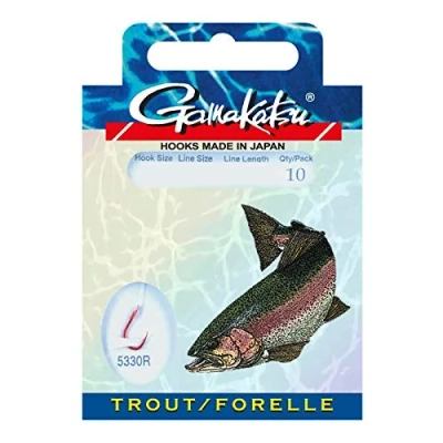 Abbildung von Gamakatsu Trout LS 5330 60cm 008 (0,16) (10 Stück) Forellen Vorfächer
