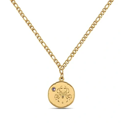 Abbildung von GD GOOD.designs Sternzeichen Kette Zwillinge Gold mit Geburtsstein für Damen 18K vergoldete Halskette Zodiac Anhänger