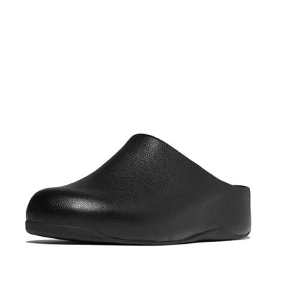 Abbildung von Fitflop Damen SHUV Leather Clogs, Black, 36 EU