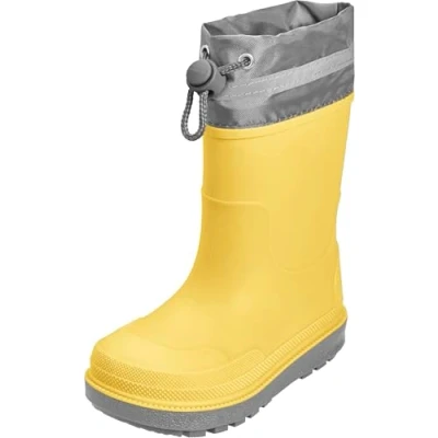 Abbildung von Playshoes Regenstiefel Unisex Kinder Gummistiefel, Gelb Stulpe, 21 EU