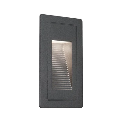 Abbildung von Paulmann LED Außen-Wandeinbauleuchte High IP65 105x60mm Schwarz Aluminium 3000K