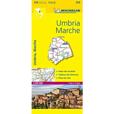 Abbildung von Umbria e Marche: 1:200000 (Michelin kaart lokaal Italie (359))