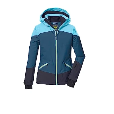 Abbildung von killtec Mädchen Skijacke wasserdicht/Funktionsjacke mit Kapuze und Schneefang KSW 151 GRLS SKI JCKT, dunkel ozean, 128, 41187 000