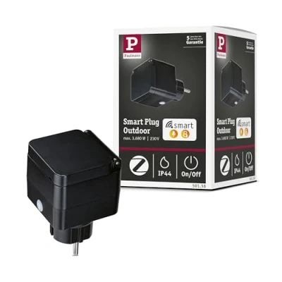 Abbildung von Paulmann 50138 Zwischenstecker Smart Plug Outdoor IP44 Schwarz smarte Steuerung