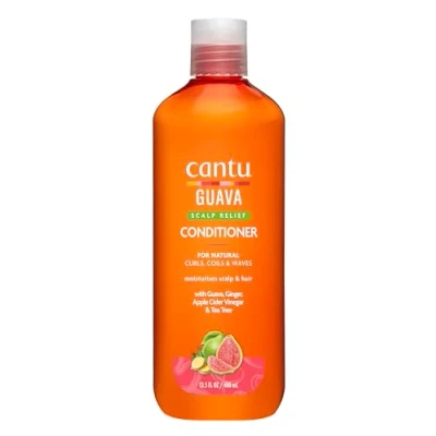 Abbildung von Cantu Guava &amp; Ginger Scalp Relief Conditioner feuchtigkeitsspendende pflegende Spülung für Haare und Kopfhaut hilft bei trockener gereizter mit Guave Ingwer 400 ml