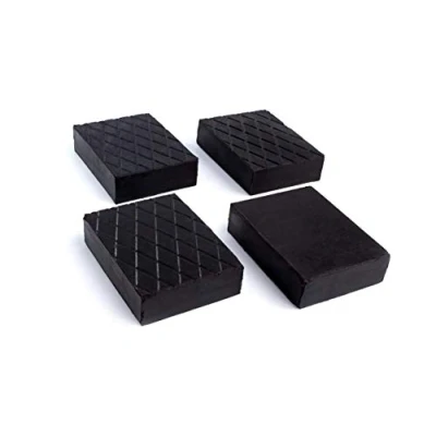 Abbildung von Kora Satz 4 Stück Gummiblöcke 120x80x20mm, schwarz