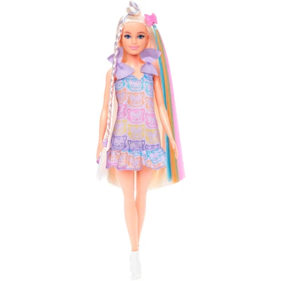 Abbildung von Barbie Anziehpuppe »Fun &amp; Fancy, mit Accessoires, extra langem blondem Haar und 2 Looks«
