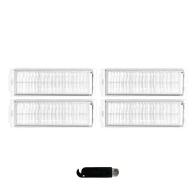 Abbildung von INF 4er Pack Staubsaugerfilter für Xiaomi Robot Vacuum Mop 2S/Mop P/Mop Pro/XMSTJQR2S/STYTJ02YM, 4 x HEPA Filter, 1 Reinigungsbürste