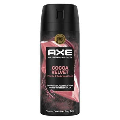 Abbildung von Axe Premium Bodyspray Cocoa Velvet Deo ohne Aluminiumsalze für 72 Stunden Frische 150 ml