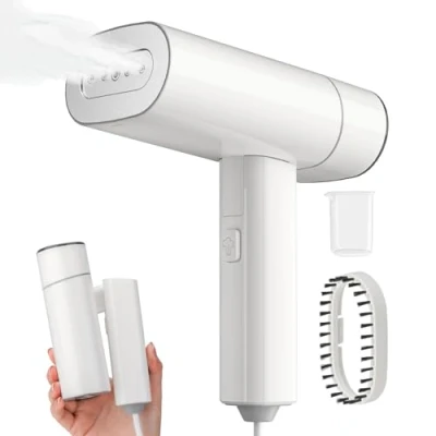 Abbildung von VINATO Dampfglätter, Faltbar Dampfbürste Aktualisierung Steamer Fast Wrinkle Remover, Dampfbügeleisen Kleidung, Kleingeräte Verwendbarfür Globale Reisen &amp; Zuhause