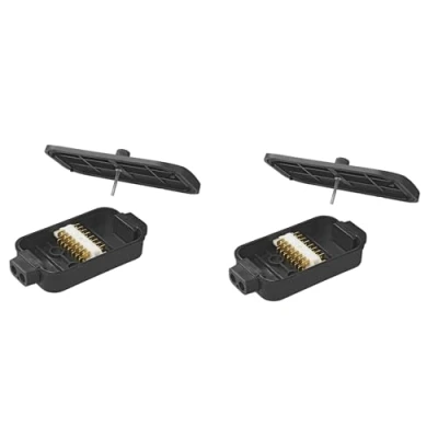 Abbildung von blntackle76 Set Verteilerdose Kunststoff 8x4 polig, Abzweigdose Verteilerkasten Anhänger Kabel, Kabelverbinderdose, Anschlussbox (1)