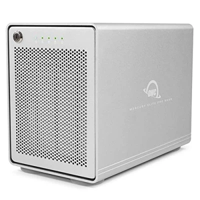 Abbildung von OWC Mercury Elite Pro Quad (0 TB) Externes Speichergehäuse mit Vier Einschüben und SoftRAID XT für 2,5 Zoll 3,5 SATA Laufwerke