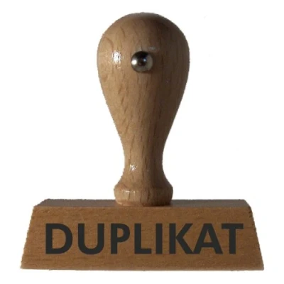 Abbildung von Lagerstempel DUPLIKAT vom Kaufhaus2010