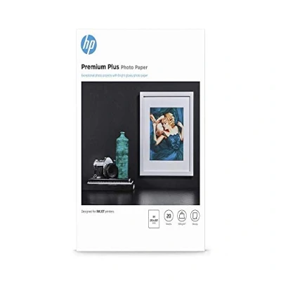 Abbildung von HP Premium Plus Fotopapier, glänzend, 300 g/m2, DIN A4, 20 Blatt