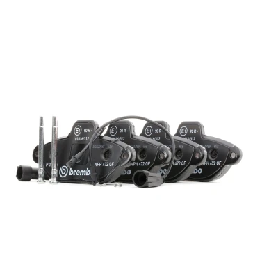 Abbildung von BREMBO P 24 147 Bremsbelagsatz inkl. Verschleißwarnkontakt mit Zubehör FIAT: 500 C Convertible, Hatchback, FORD: KA Hatchback