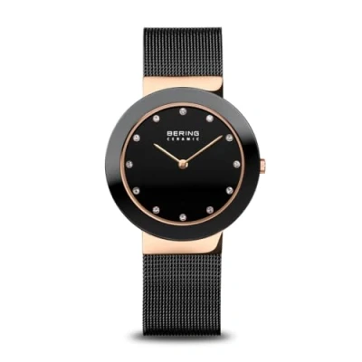Abbildung von BERING Damen Uhr Quarz Movement Ceramic Collection mit Edelstahl und Saphirglas 11435 166